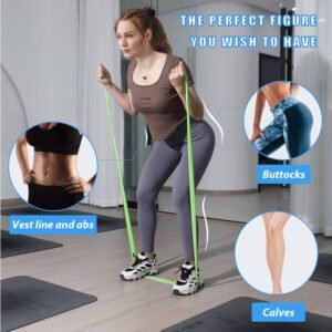 Resistance Bands for Working Out, Physical Therapy Bands, Elastic and Exercise B...