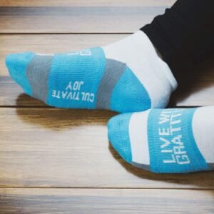 Gone For a Run Inspirational Socks for Women | Notes to Self, Affirmation, Fun R...