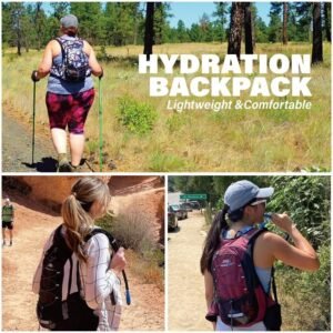 Insulated Hydration Backpack Pack with 2L BPA Free Bladder - Keeps Liquid Cool u...