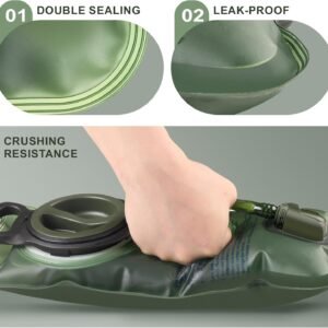 Hydration Bladder, 3rd Generation Water Bladder for Hiking Backpack, Upgrade Lea...