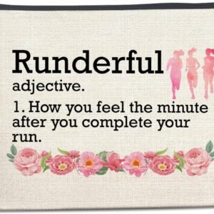 Fun Gift For Runner Makeup Bag, Runner Gift for Girls Women Best Friends Daughte...