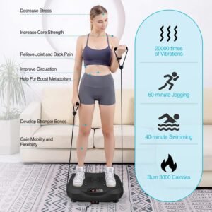 AXV Vibration Plate Exercise Machine Whole Body Workout Vibrate Fitness Platform...