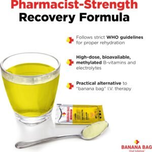 Banana Bag Oral Solution: Sweet Orange (5-Pack) Pharmacist Formulated Electrolyt...