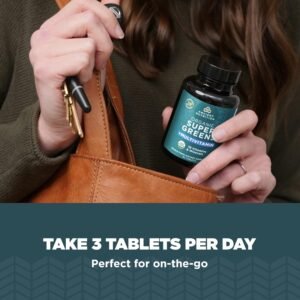 Ancient Nutrition Organic SuperGreens and Multivitamin Tablets with Probiotics, ...