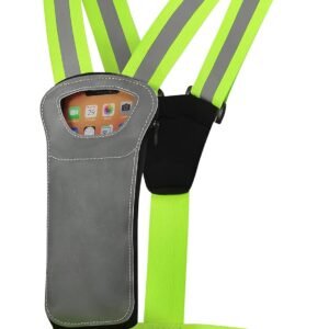 Athlé Reflective Vest with Phone Holder - High Visibility Vest for Safe Running,...