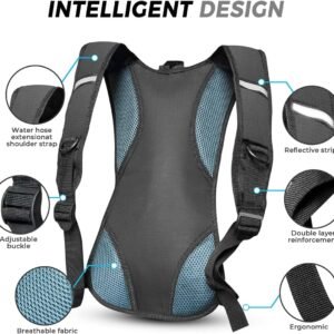 Hydration Backpack Hydration Pack Water Backpack with 2L(70-Ounce) Hydration Bla...
