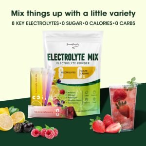 Electrolytes Powder No Sugar - Sugar Free Hydration Electrolyte Packets - Fruit ...