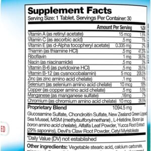 Best Earth Naturals Joint Support Supplement with Glucosamine, Chondroitin, MSM,...