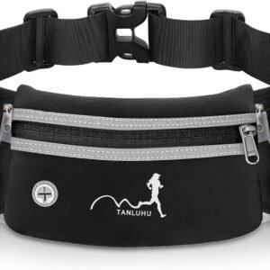 Hydration Running Belt with Water Bottles(2 x 300ML), Luckit Upgraded Nylon Webb...