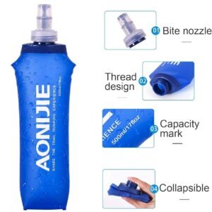 Running Water Vest for Men Women, Green Hydration Vest with 1.5L Water Bladder a...