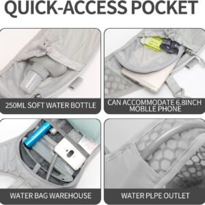 Hydration Pack Backpack, Lightweight Water Backpack with 2L Leakproof Hydration ...