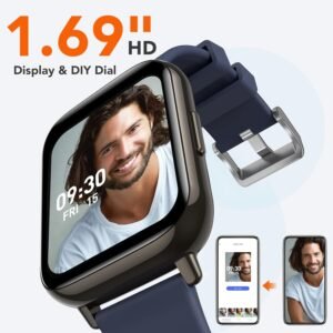 AGPTEK Smart Watch, 1.69"(43mm) Smartwatch for Android and iOS Phones IP68 Water...