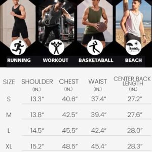 COOFANDY Men's Athletic Running Tank Tops 3 Pack Sleeveless Workout Gym Shirts M...