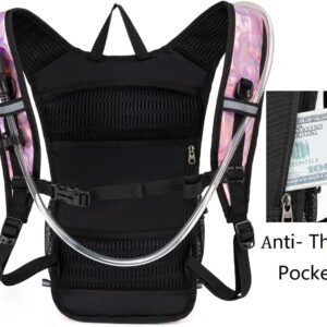 Hydration Backpack Pack with 2 L Water Bladder Lightweight Bag for Running Hikin...