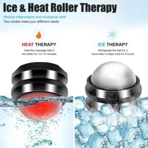 Cold Massage Roller Ball,Manual Massage Ball Roller for Ice and Heat Therapy,Dee...