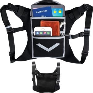 Running Mini Backpack Vest for Men & Women - Reflective w/360°Hi-Viz, Holds Acce...