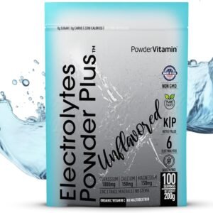 Electrolytes Powder Plus (100 Servings) Unflavored Electrolyte Powder Keto, Suga...
