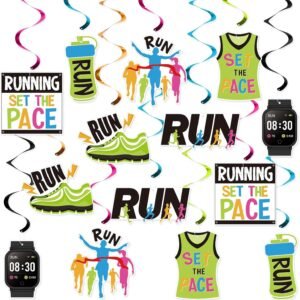 FOZEE Runner Marathon Hanging Swirls, Running Celling Decoration, Marathon Party...