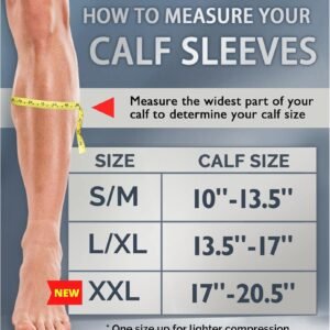 NEWZILL Compression Calf Sleeves (20-30mmHg) for Men & Women Perfect Option to C...