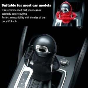 OFBAND 2PCS Gear Shift Knob Cover,Soft and Comfortable Hooded Shirt Car Shifter ...