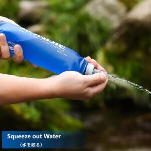 JEELAD Soft Folding Water Bottles BPA-Free Leak-Proof Hydration Bladder Water Bl...