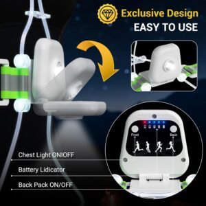 Running Vest for Women, Reflective Running Lights Vest for Night Runners, Runnin...