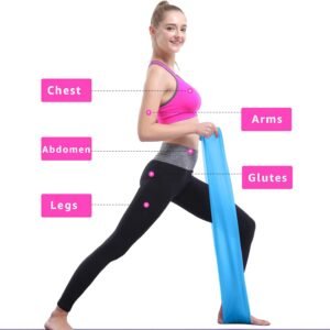 Resistance Bands Elastic Exercise Bands Set for Recovery, Physical Therapy, Yoga...