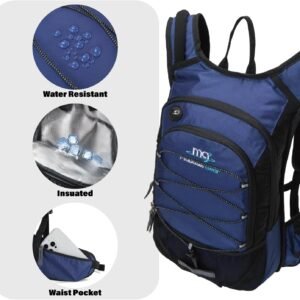 Insulated Hydration Backpack Pack with 2L BPA Free Bladder - Keeps Liquid Cool u...