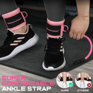 Ankle Resistance Bands, Ankle Bands for Working Out with Cuffs, Ankle Resistance...