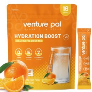 Venture Pal Sugar Free Electrolyte Powder Packets - Liquid Daily IV Drink Mix fo...