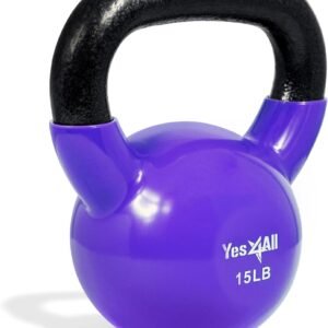 Yes4All Kettlebells Rubber Base, Kettlebell Set for Women, Strength Training Ket...