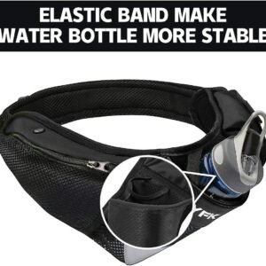 PYFK Running Belt Hydration Waist Pack with Water Bottle Holder for Men Women Wa...