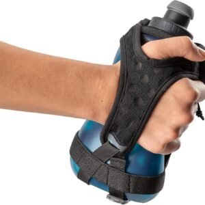 Nathan Running Handheld Quick Squeeze Water Bottle. No-Grip Adjustable Hand Stra...