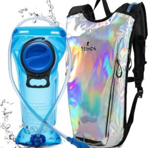 Hydration Backpack Pack with 2L Water Bladder Rave Essentials Lightweight Bag fo...