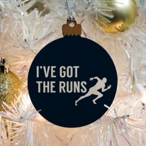 GRAPHICS & MORE I've Got The Runs Running Runner Funny Wood Christmas Tree Holid...