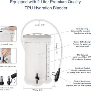 N NEVO RHINO Hydration Running Vest, Running Hydration Vest with 1.5L Water Blad...