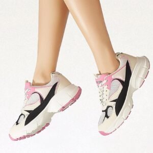 LUCKY STEP Women's Running Shoe Platform Chunky Walking Sneakers Breathable Mesh...