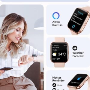 ENOMIR Smart Fitness Watch for Men Women(Answer/Make Call), Alexa Built-in, with...