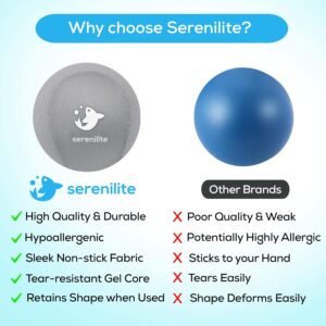 Serenilite Hand Therapy Exercise Stress Ball Bundle, Tri-Density Stress Balls fo...