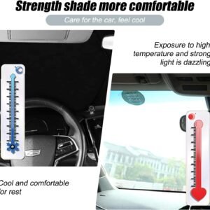 Miytsya 1 PC Car Front Windshield Sunshade, 55.11" x 27.55" Double-Layer Thicken...