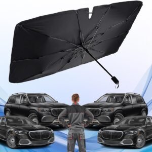 2024 New Upgrade Car Front Windshield Sun Shade Umbrella, 5 Layers Nano Coating ...