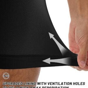 CANGHPGIN Mens 2 in 1 Workout Shorts Quick Dry Gym Running Shorts Men Sports Exe...