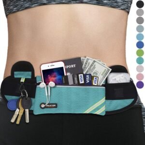 Slim Running Belt Fanny Packs for Women Men, Reflective Waist Pack Phone Holder ...