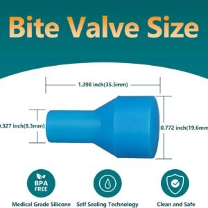 Bite Valve Replacement Mouthpieces fits Camelbak and Most Brands Hydration Pack ...