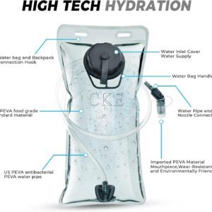 Hydration Backpack Hydration Pack Water Backpack with 2L(70-Ounce) Hydration Bla...
