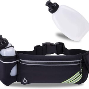 Running Belt with Water Bottle Holder for iPhone 15 14 13 12 11 Pro Max Xr Xs X ...