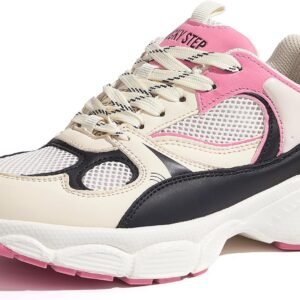 LUCKY STEP Women's Running Shoe Platform Chunky Walking Sneakers Breathable Mesh...