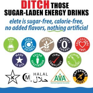 elete – Electrolyte Add-In – 1 Pocket Bottle – 4 Essential Electrolytes Concentr...