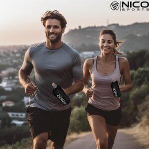 HydroBlast Handheld Running Water Bottle 12 oz of Quick Hydration for Long Dista...