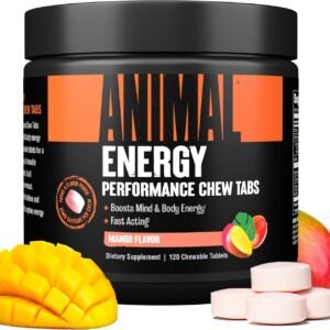 Animal Energy Chews, Fast Acting Energy with Caffeine, Nootropics and Sea Salt f...
